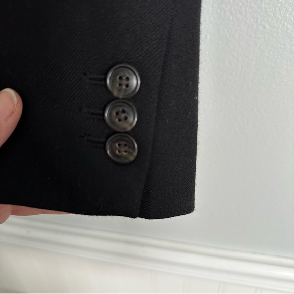 J Crew Parke Blazer in Wool Flannel Black Size 6 - Picture 4 of 12